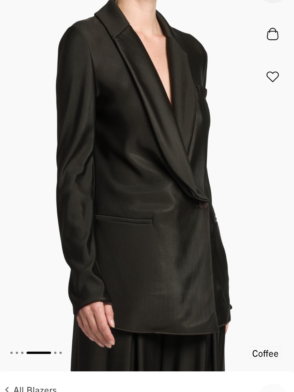 Giorgio Armani Dark Brown Suit/Wide-Leg Jersey Trousers - Picture 7 of 14